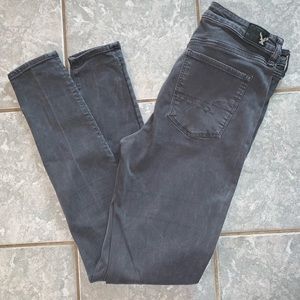 American Eagle Grey Hi Rise Jegging 12 X-Long